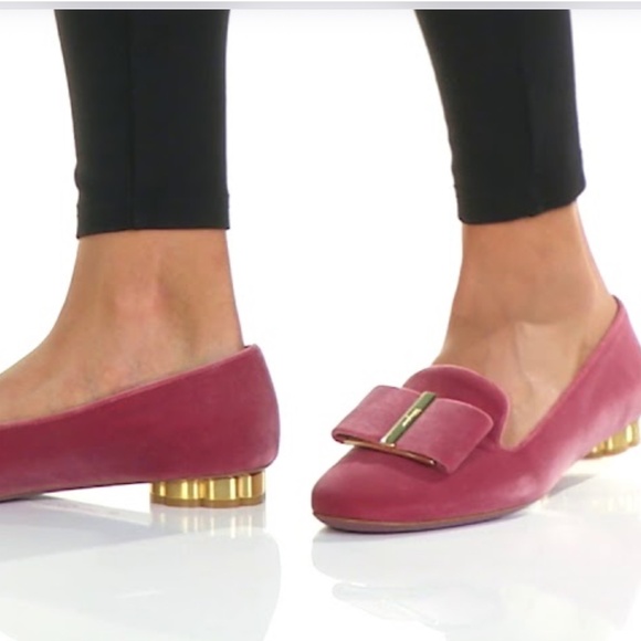 New Salvatore Ferragamo Sarno T Ballet Flats Velvet Loafers bow Vara Varina - Picture 3 of 17